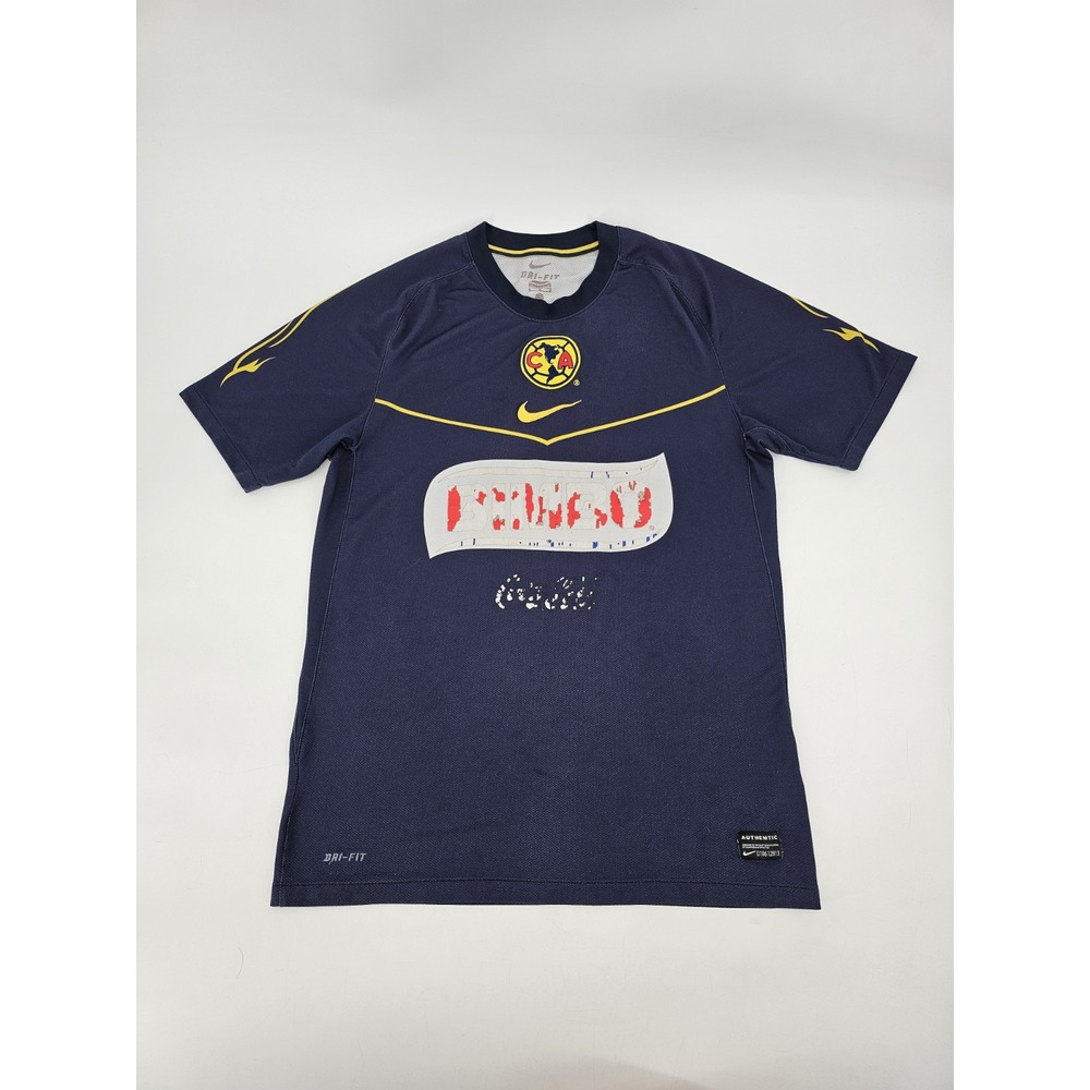 Mexico Soccer Club America Nike Jersey 2011 Blue (Away) Dri-Fit Medium